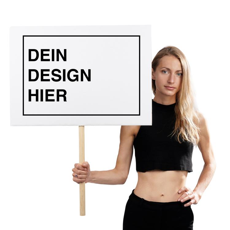 Auf DeinPappschild jetzt Dein Design hochladen