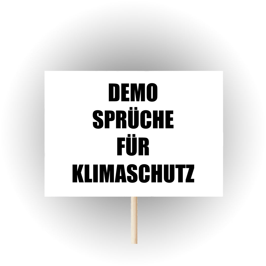 Demosprüche Demo Sprüche Klimaschutz Klimawandel HS Official Demoschilder Pappschilder Plakate