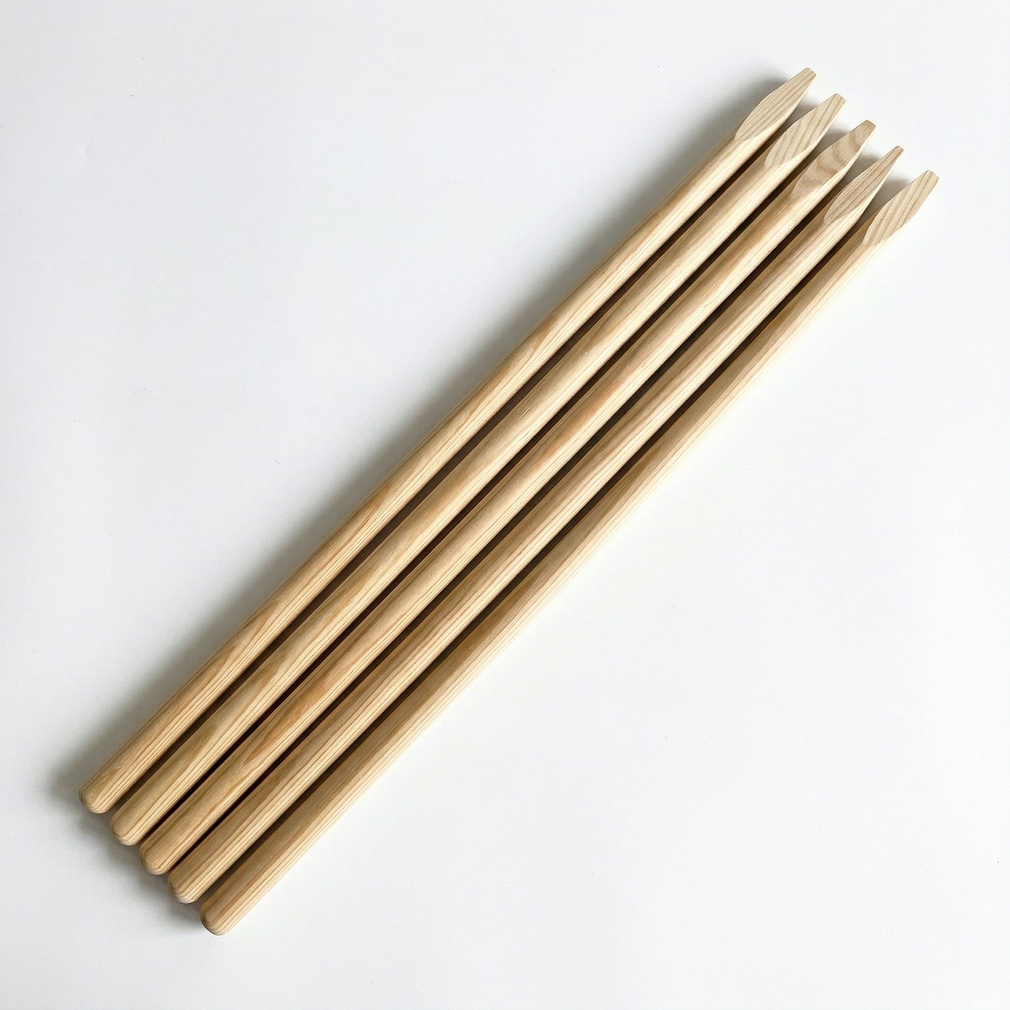70cm Holzstiel Detailansicht - natürliches Holz