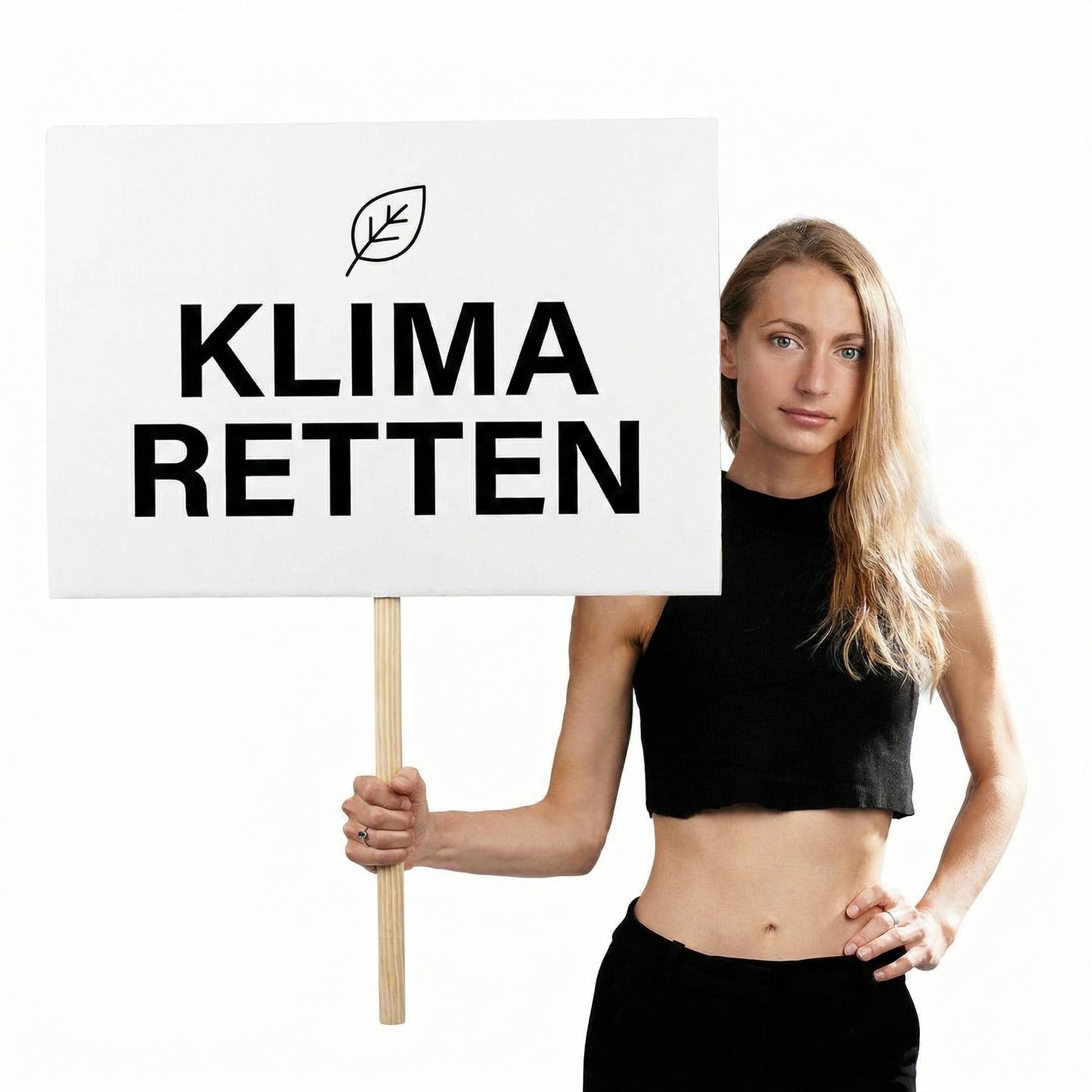 Pappschild gestalten - individuell bedrucktes Demoschild mit eigenem Design